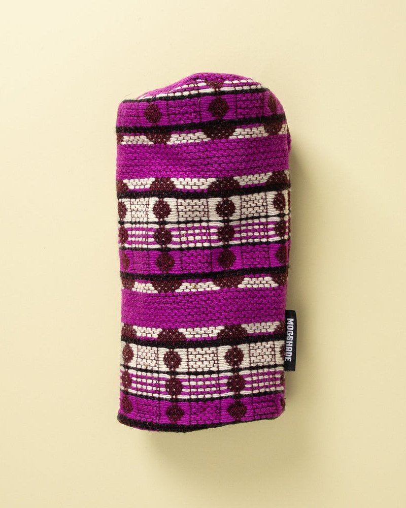 Mogshade Deco Magenta headcover, woven magenta and cream pattern · view 2 of 2