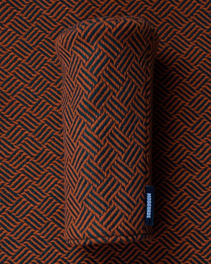 Mogshade Tiles headcover in olive and orange · view 1 of 3