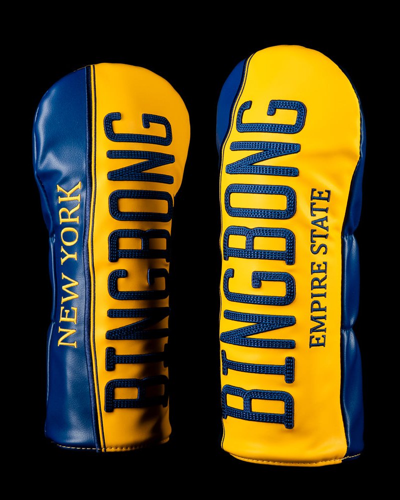 Swag Golf New York Bing Bong driver headcover in blue and yellow · view 1 of 1