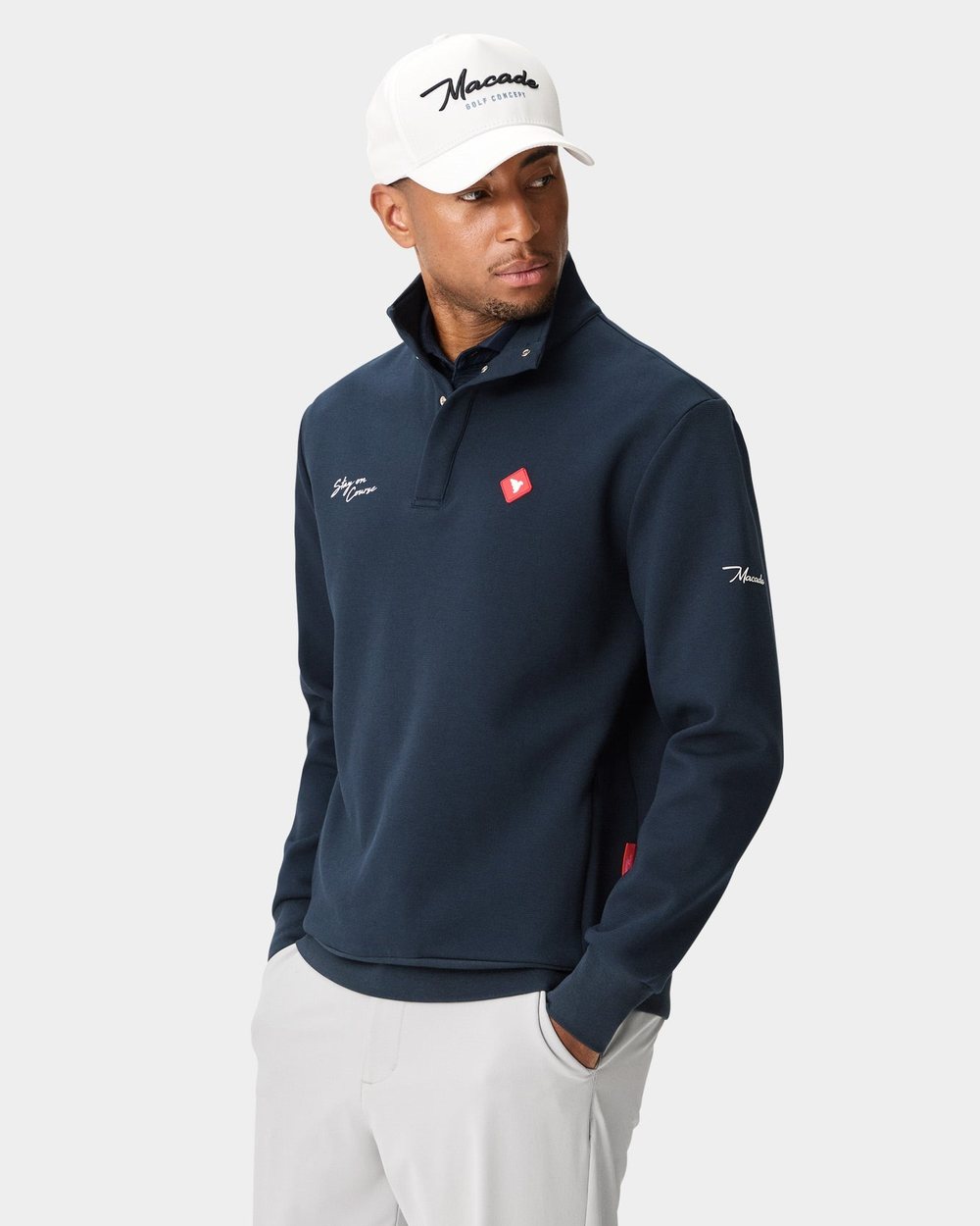 Macade Airlite Henley Sweater Navy · view 4 of 4