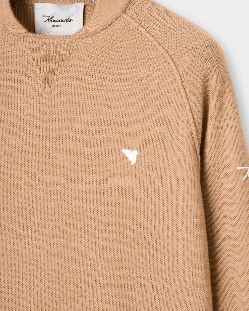 Macade Flow Light Bomber Neck Camel · Knit Capsule · view 3 of 4