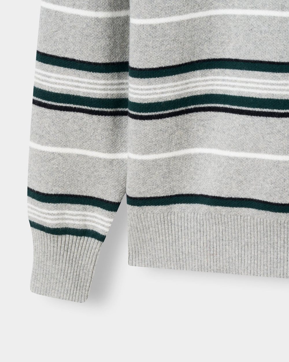 Macade Club Knit Polo Striped Grey Melange · view 4 of 4