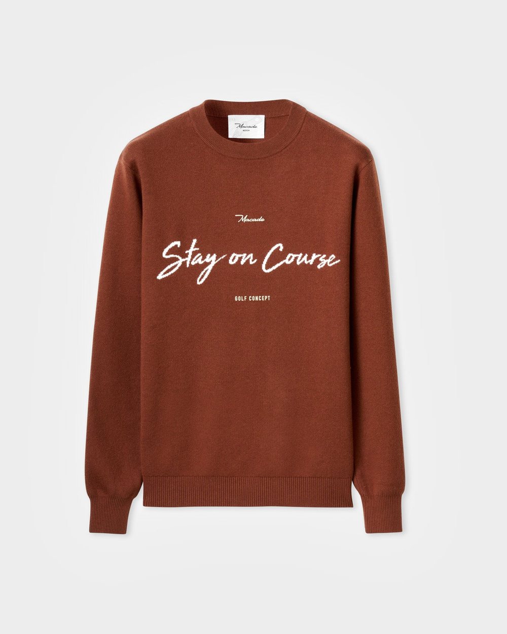 Macade TX Intarsia Knit Crewneck Rust · view 2 of 4