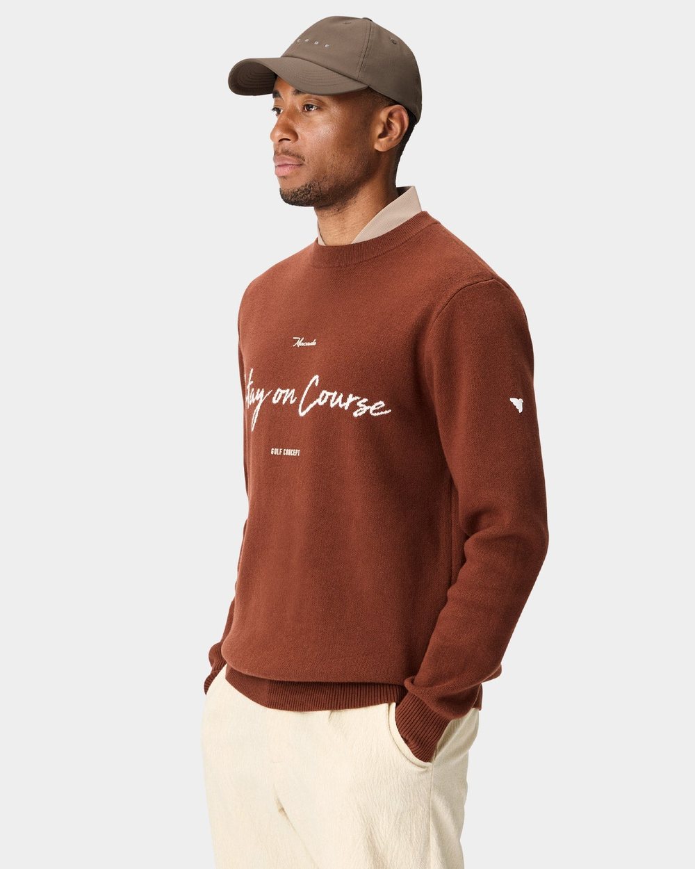 Macade TX Intarsia Knit Crewneck Rust · view 4 of 4