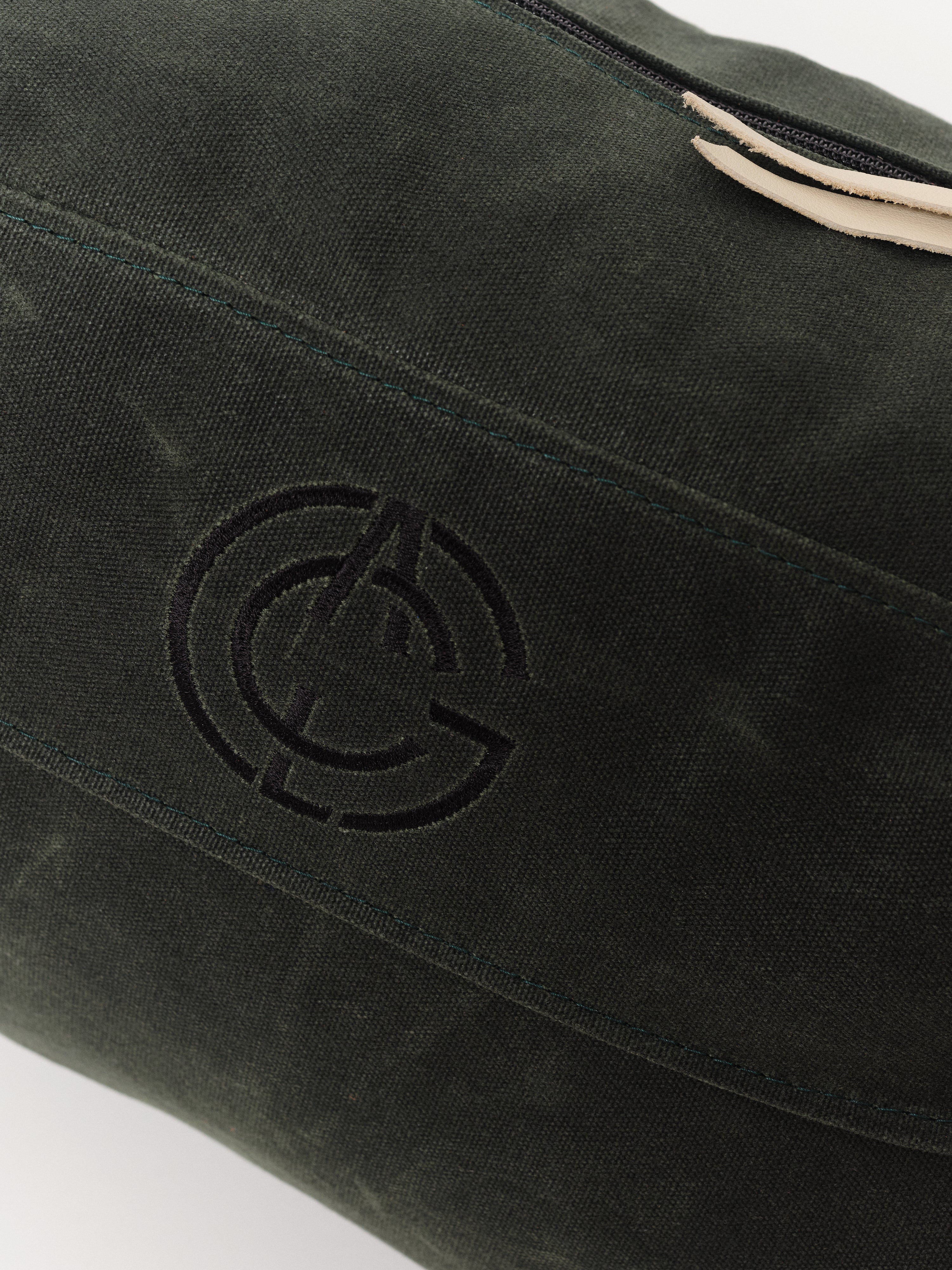 MacKenzie x ACL Golf carry bag in dark green waxed canvas · view 4 of 4
