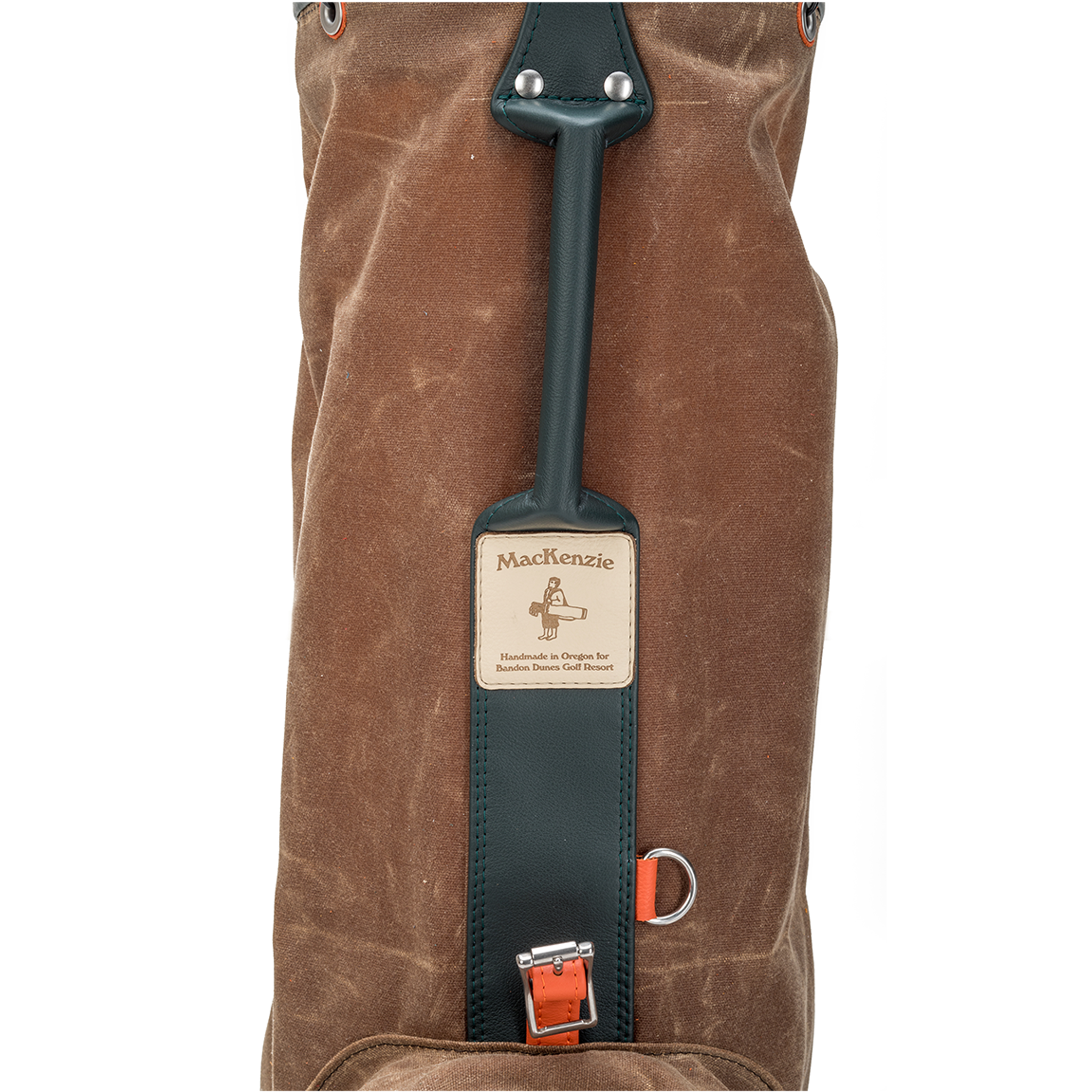 MacKenzie Bandon Trails waxed canvas golf bag in tan · view 2 of 3