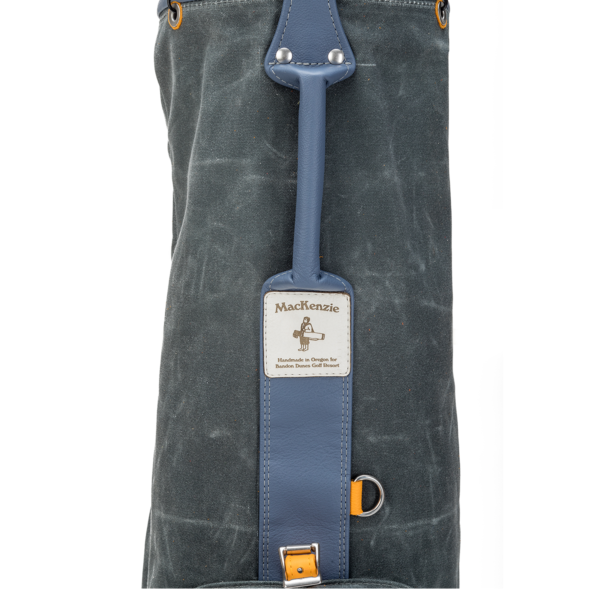 MacKenzie Pacific Dunes waxed canvas golf bag in grey · view 2 of 3