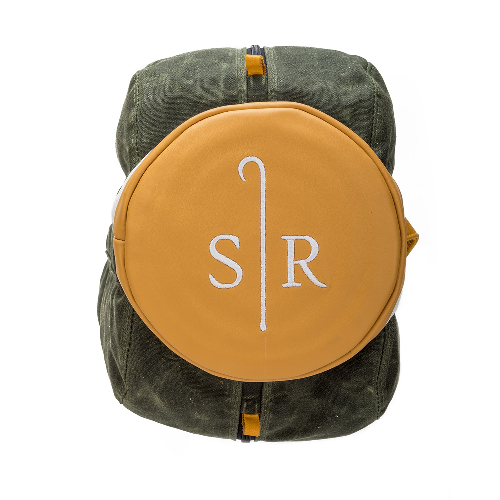 MacKenzie Sheep Ranch waxed canvas golf bag in forest green · view 3 of 3