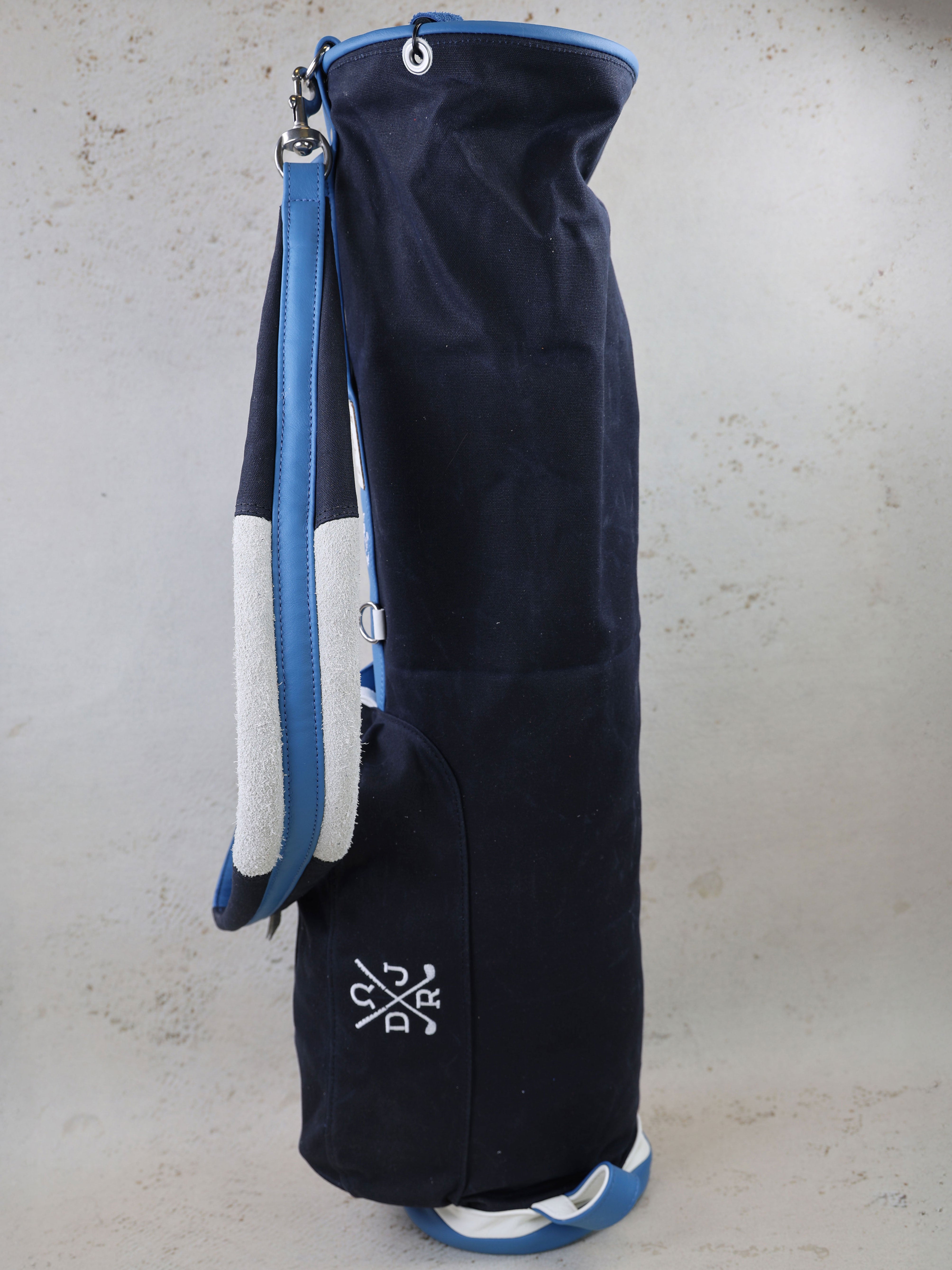 Donald Ross x MacKenzie carry bag II in navy canvas · view 2 of 3