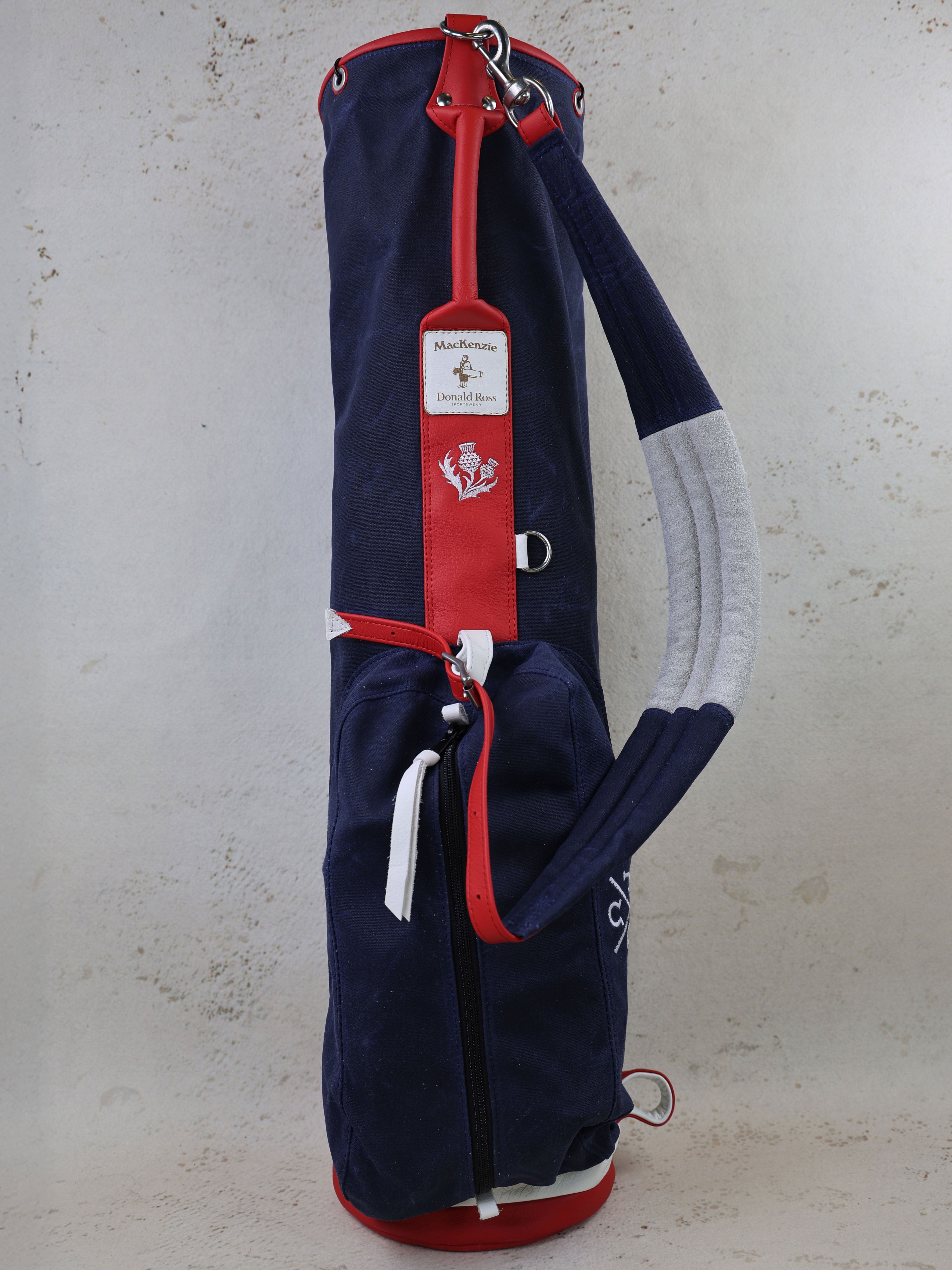 Donald Ross x MacKenzie carry bag IV with thistle and Dornoch crest · view 1 of 3