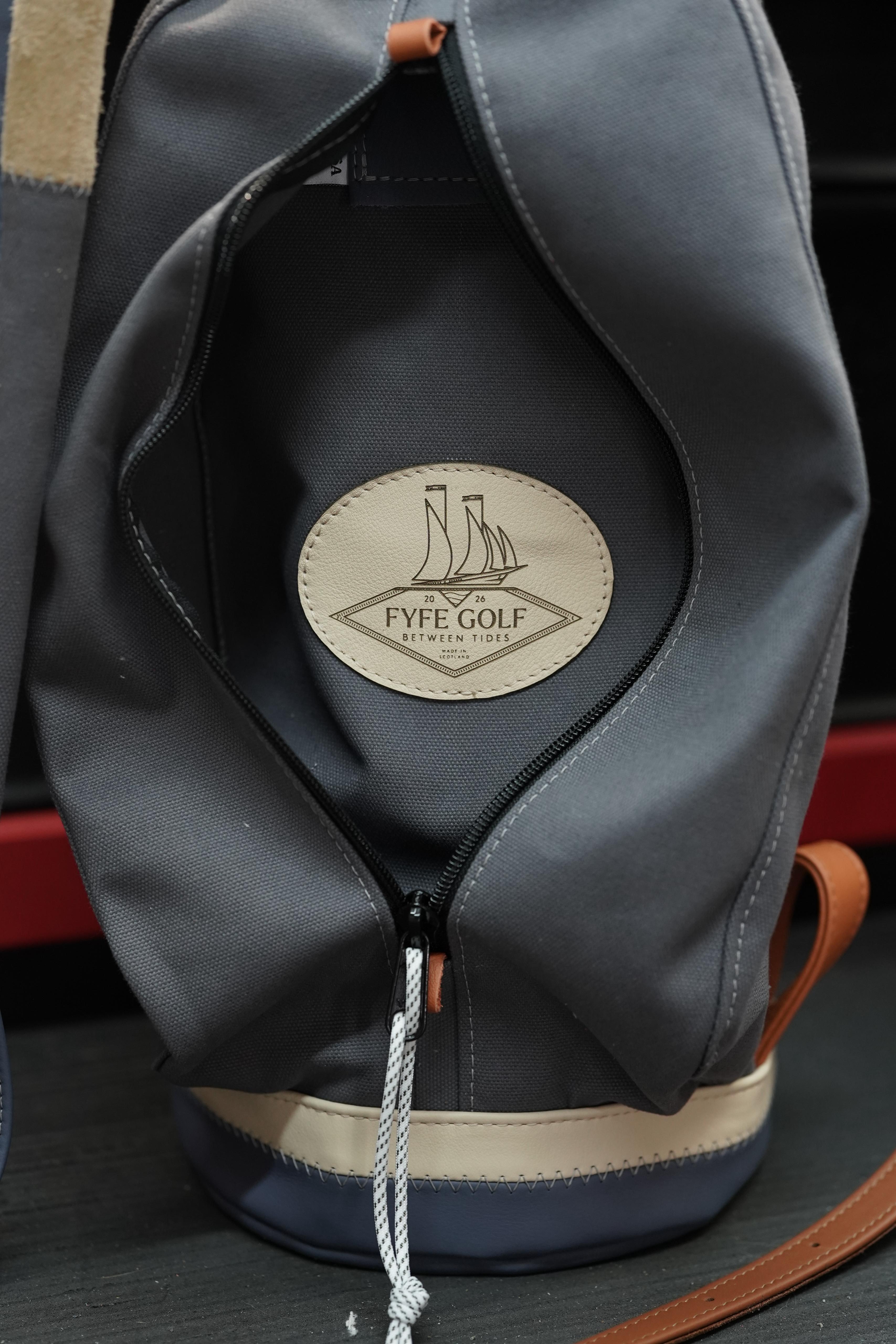 Fyfe Golf 20th Edition MacKenzie bag in heaven blue waxed canvas · view 2 of 5