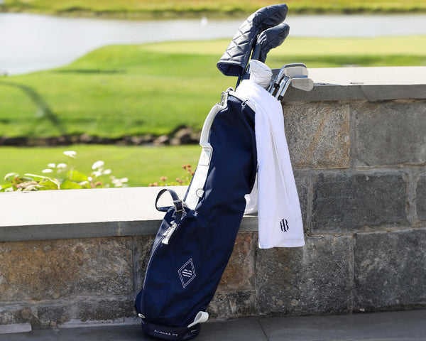 Holderness and Bourne x MacKenzie golf bag in navy ballistic nylon · view 4 of 4