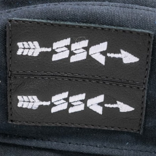 SSC x MacKenzie Double Seve golf bag in black waxed canvas · view 6 of 6