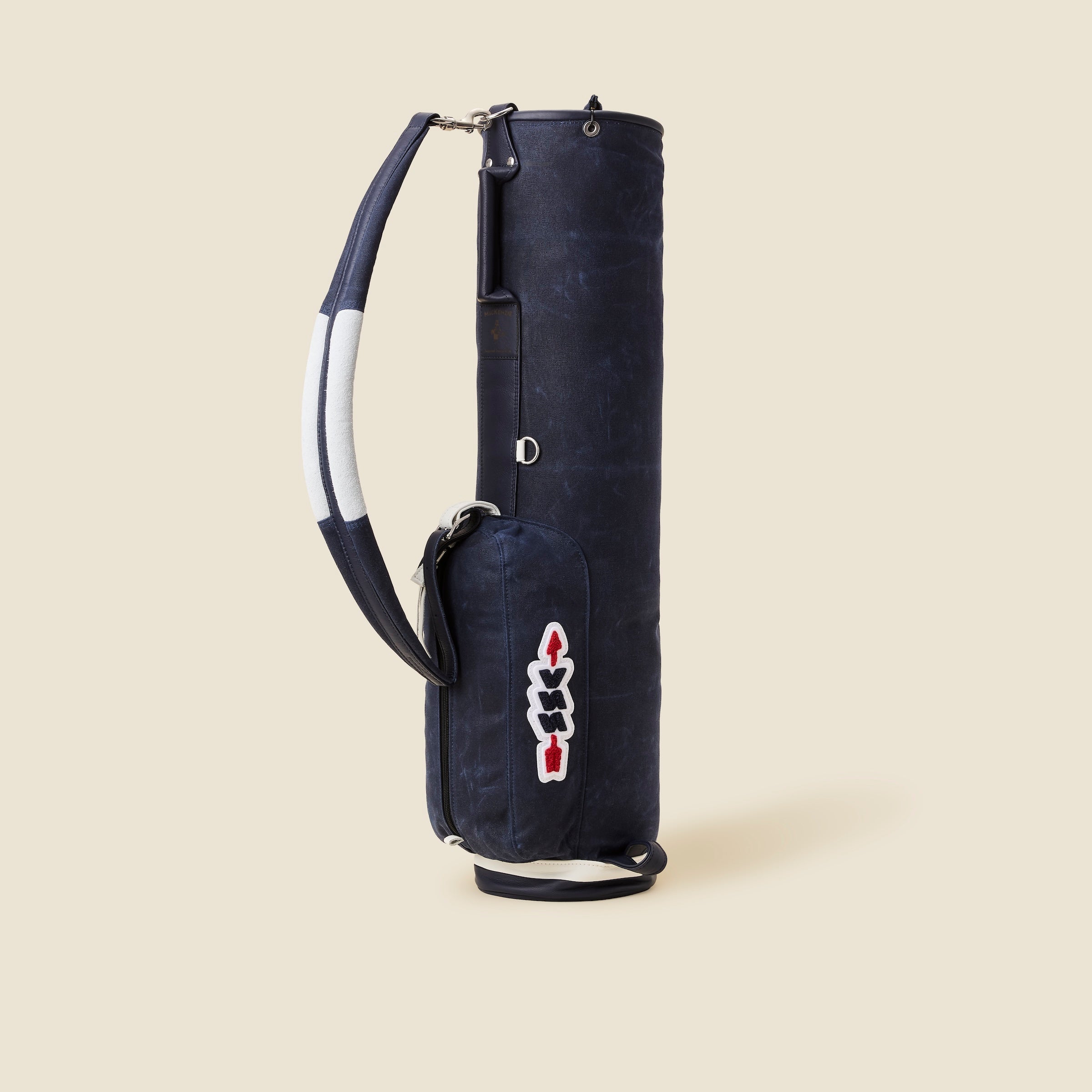 SSC x MacKenzie golf bag in canvas with chenille arrow patch · view 1 of 6