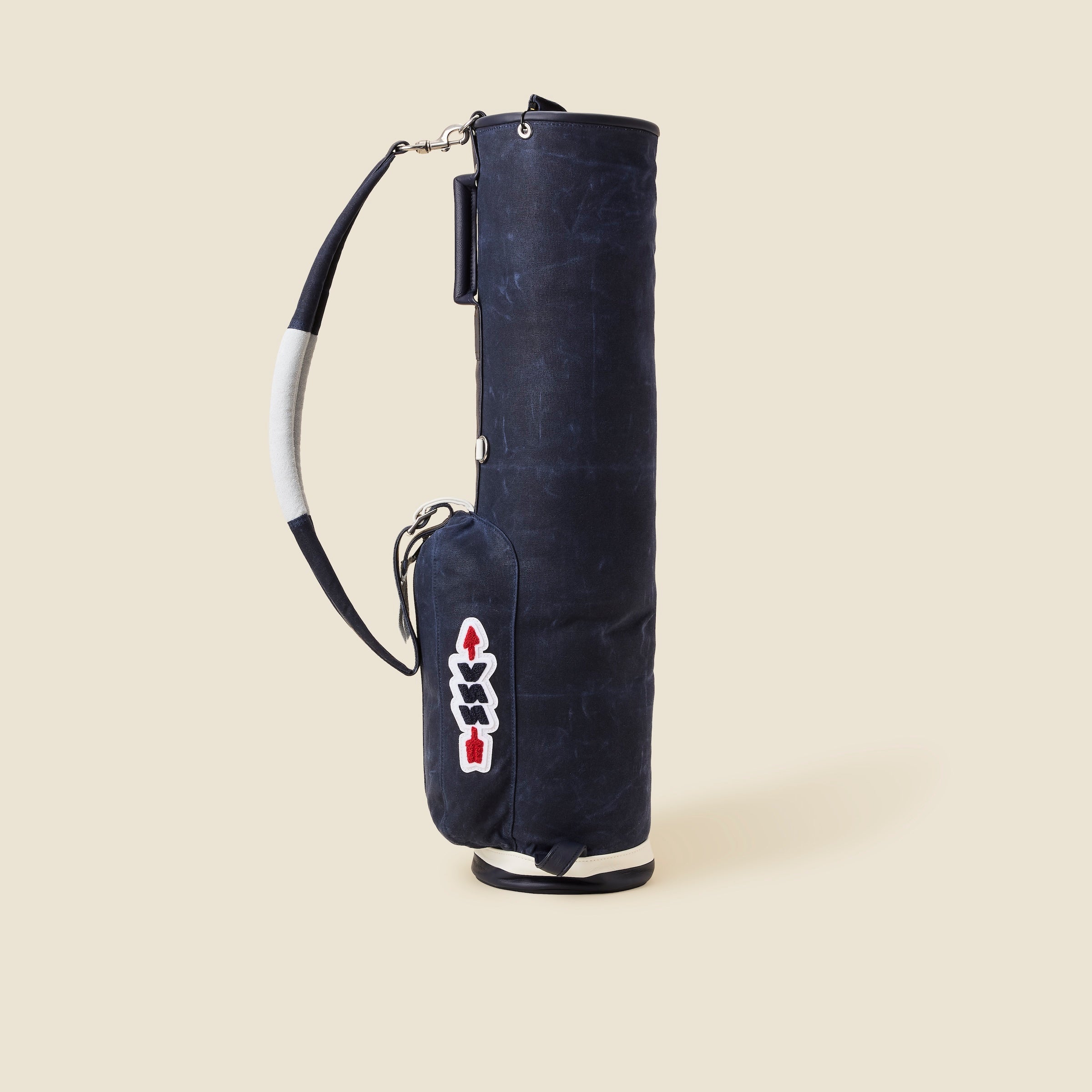 SSC x MacKenzie golf bag in canvas with chenille arrow patch · view 3 of 6