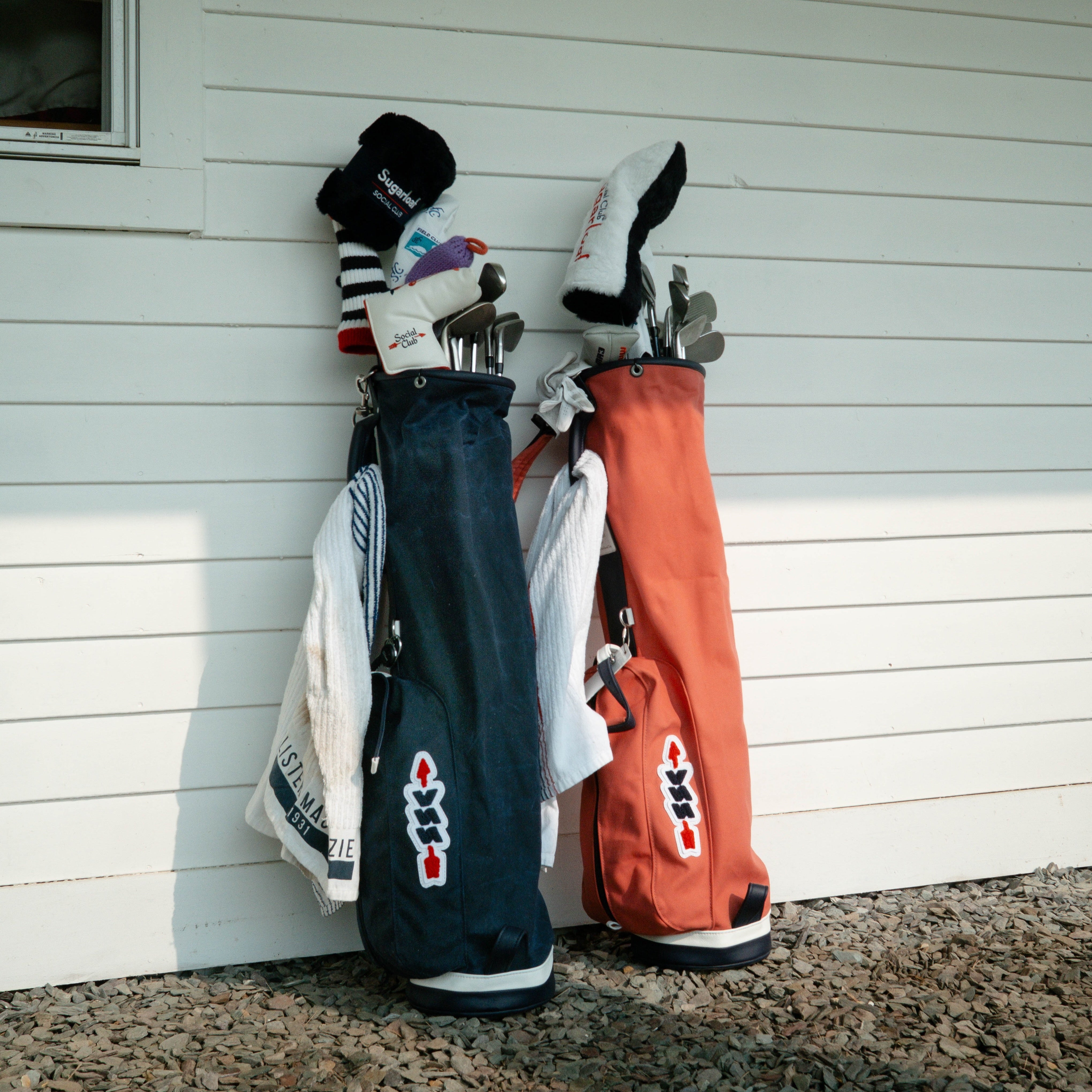 SSC x MacKenzie golf bag in canvas with chenille arrow patch · view 5 of 6