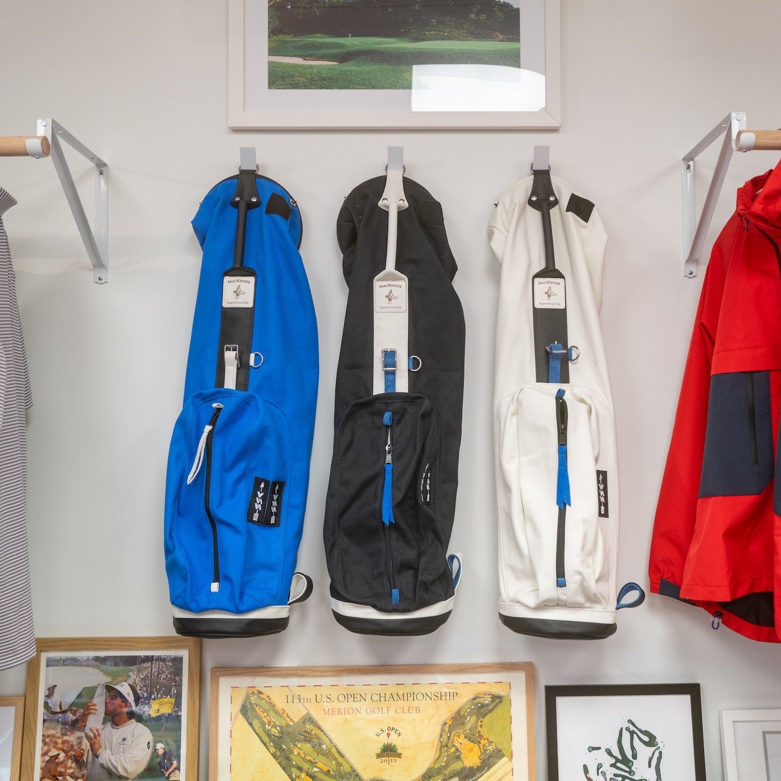 SSC x MacKenzie white leather Double Seve golf bag · view 2 of 6