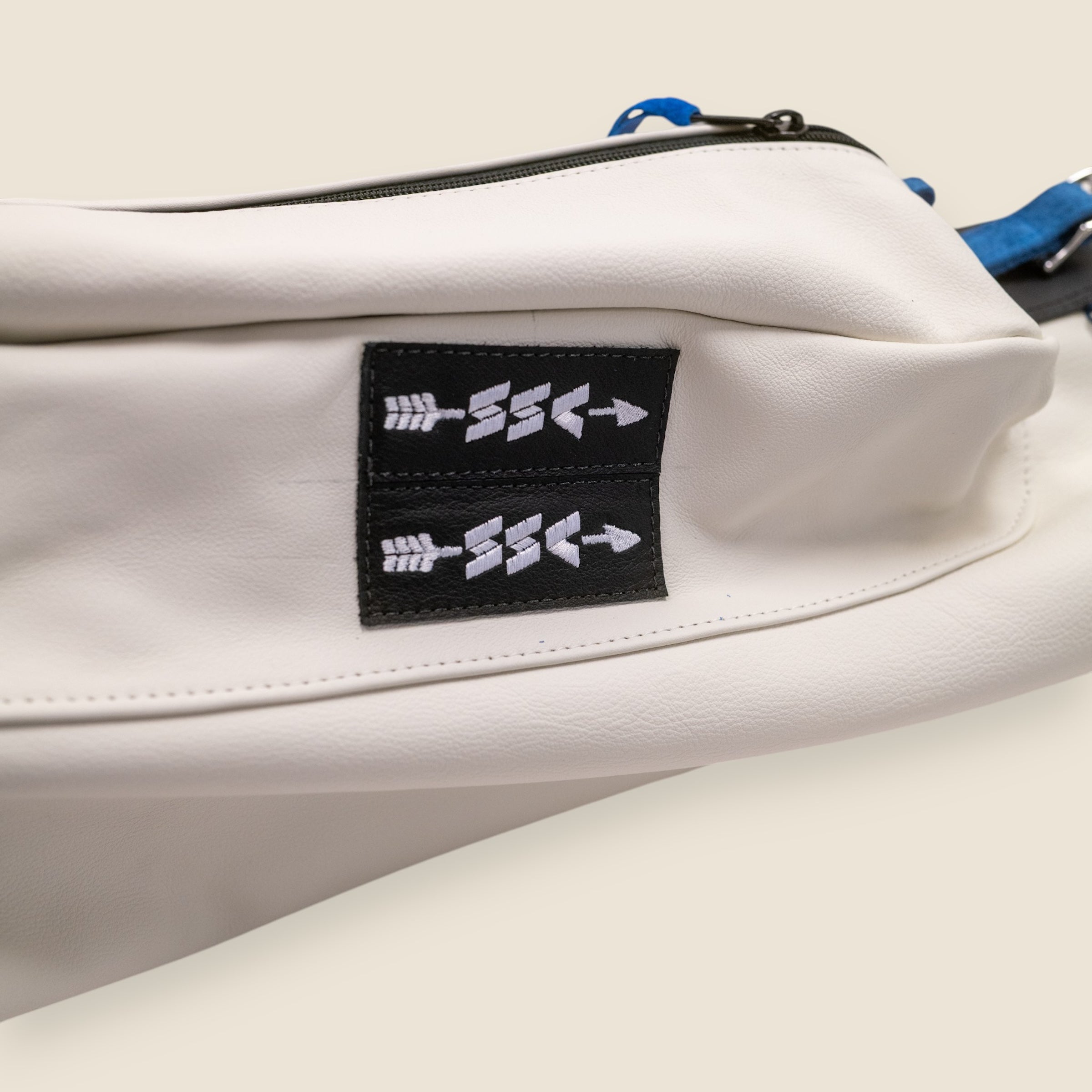 SSC x MacKenzie white leather Double Seve golf bag · view 3 of 6