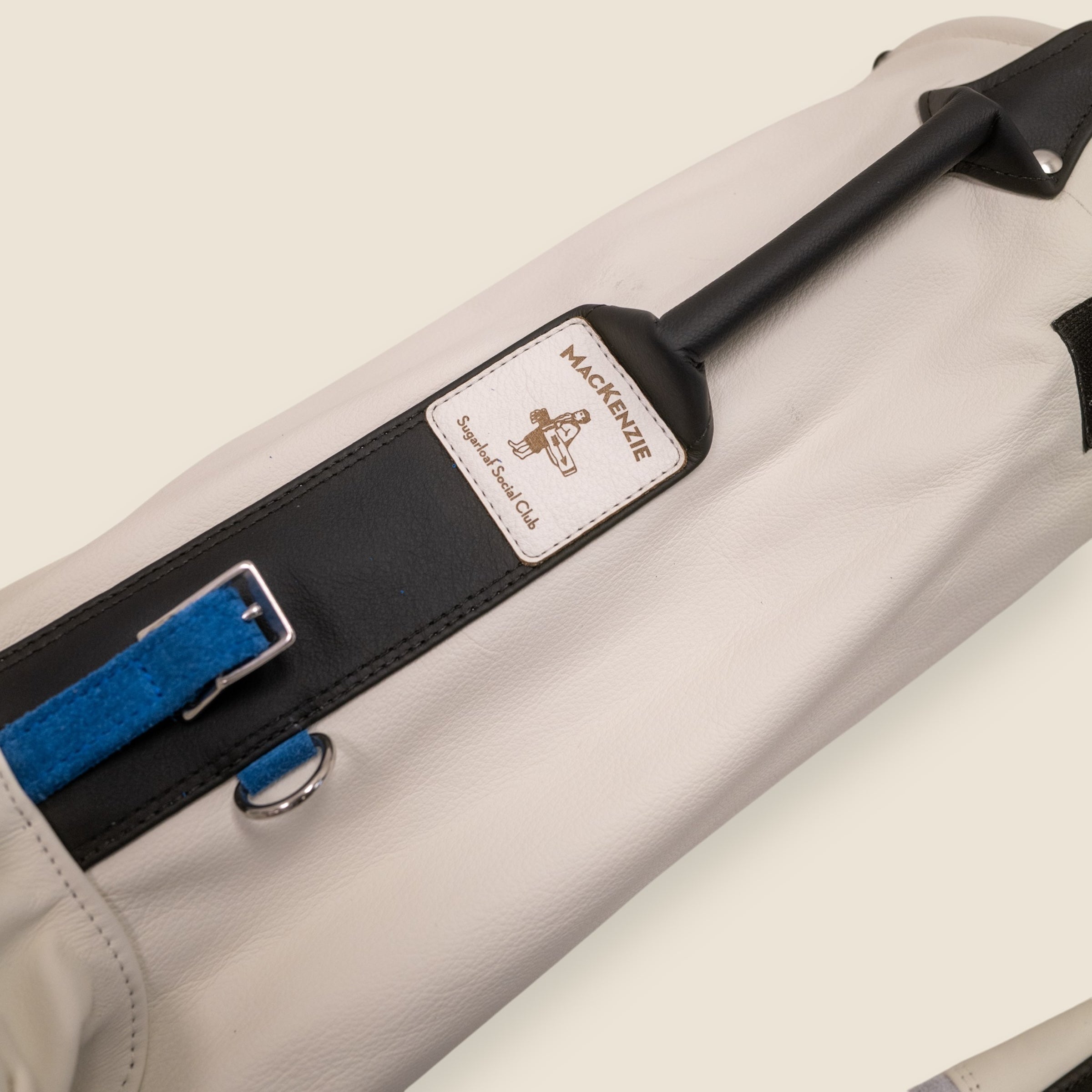 SSC x MacKenzie white leather Double Seve golf bag · view 5 of 6