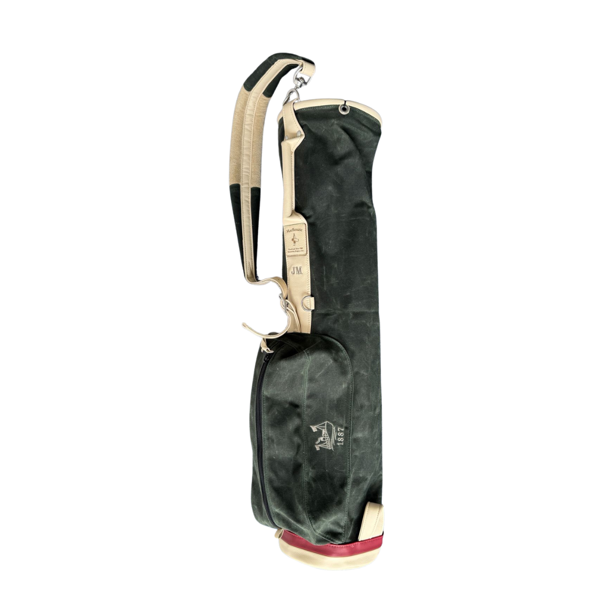 MacKenzie Lockhart Travel Club Edition bag in olive waxed canvas · view 1 of 2