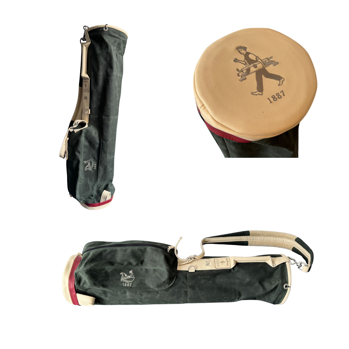 MacKenzie Lockhart Travel Club Edition bag in olive waxed canvas · view 2 of 2