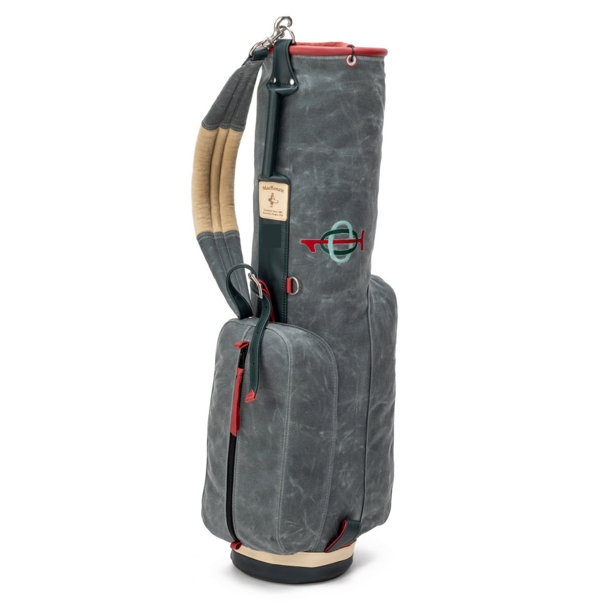 Top 100 Golf Courses Exclusive Edition MacKenzie bag in charcoal waxed canvas · view 1 of 1