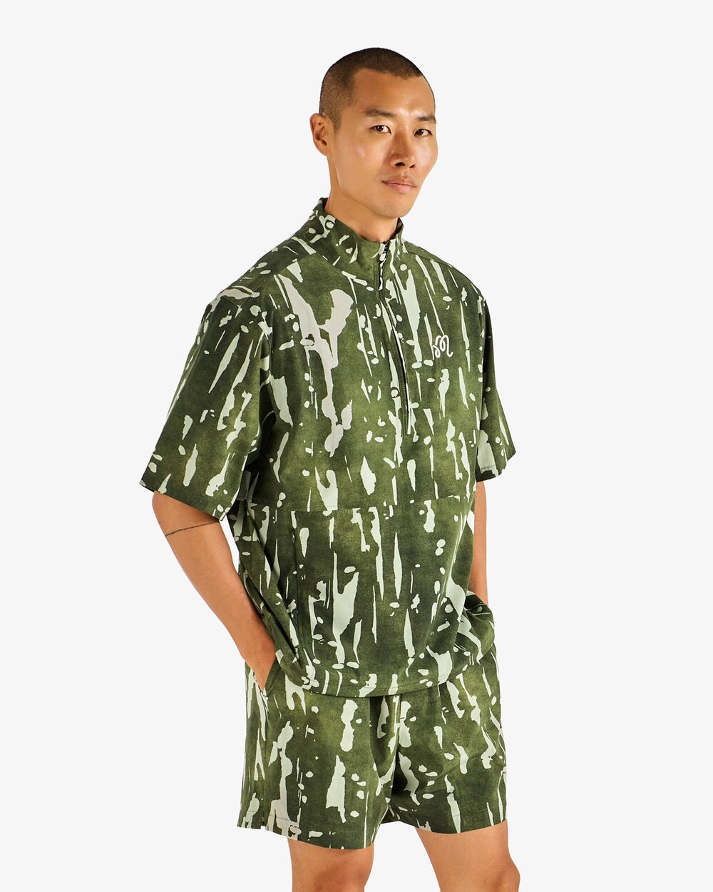 Pine Inkwash Windshirt Malbon windshirt