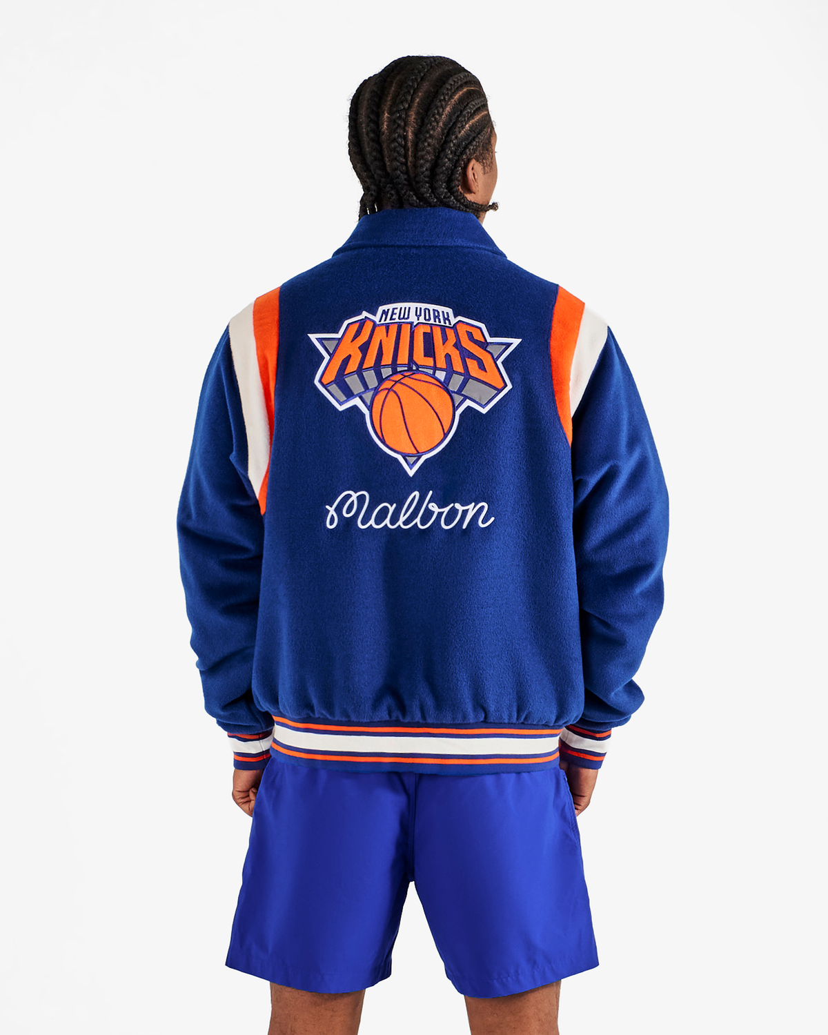 Knicks The Garden Varsity Jacket — Malbon high-ticket item