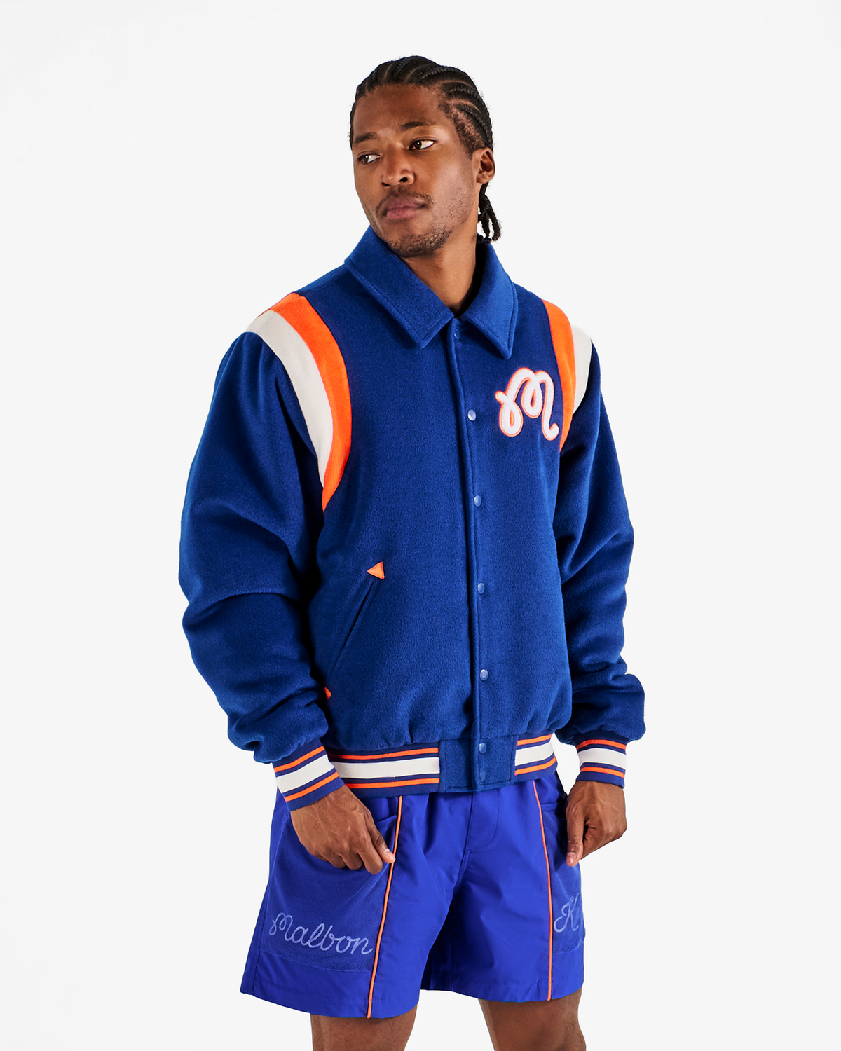 Knicks The Garden Varsity Jacket — Malbon high-ticket item