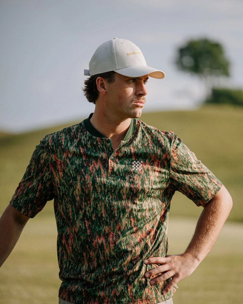 Gentleman Jack x Manors blade polo in pine green