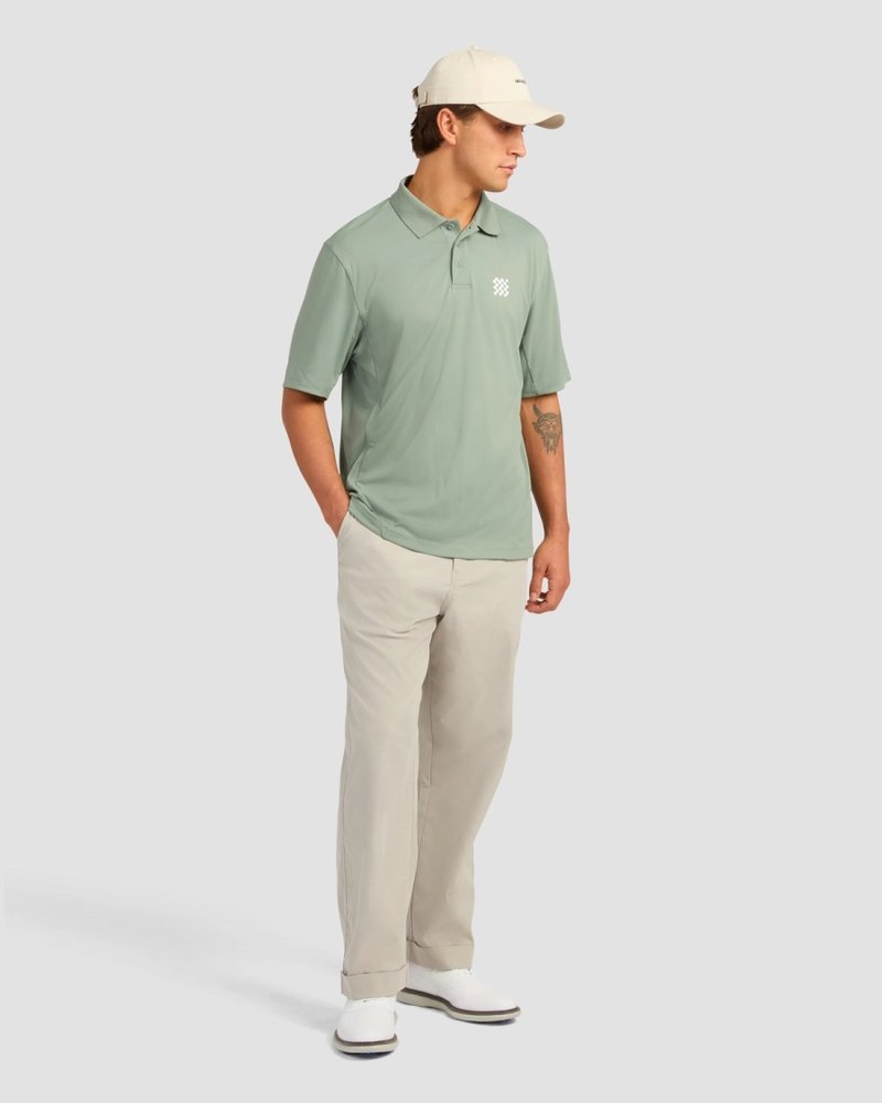 Manors Stableford Trouser in stone, wide cuffed workwear silhouette