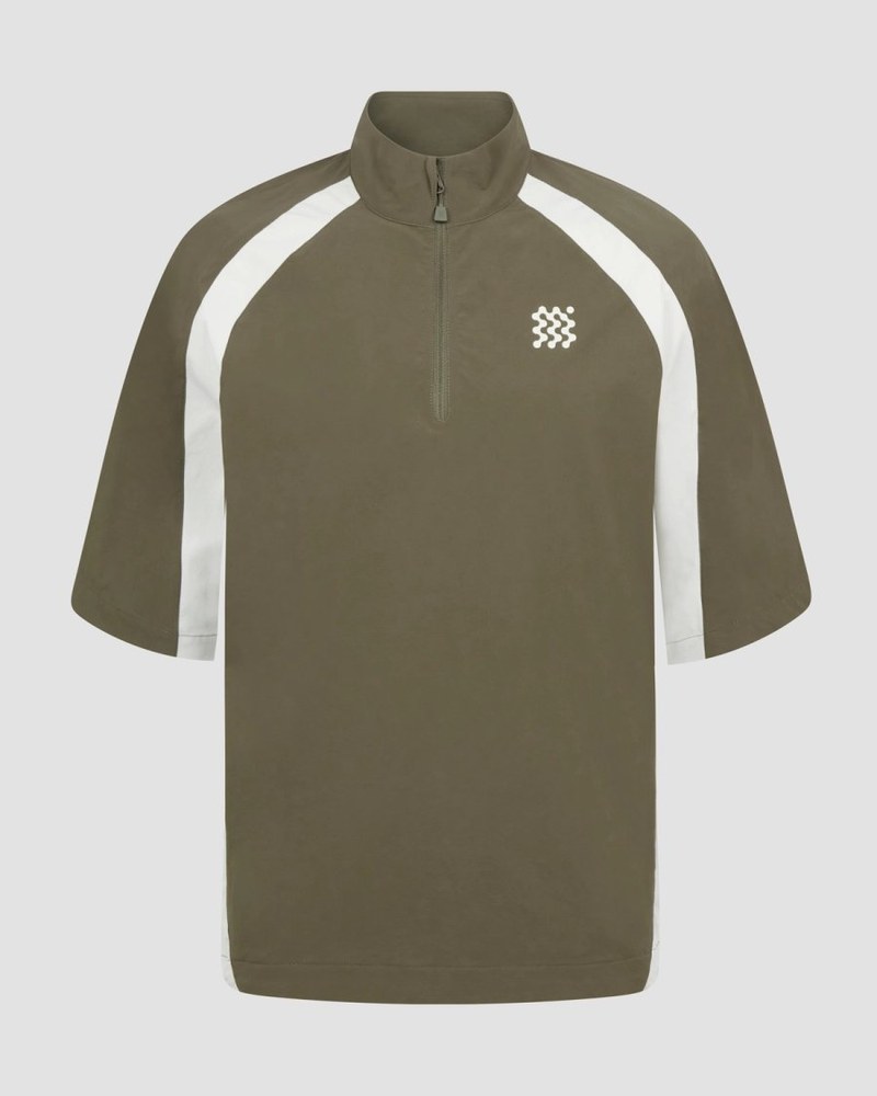 Manors tour shirt in dark olive