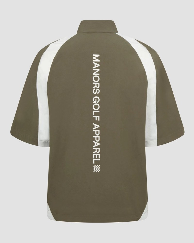 Manors tour shirt in dark olive
