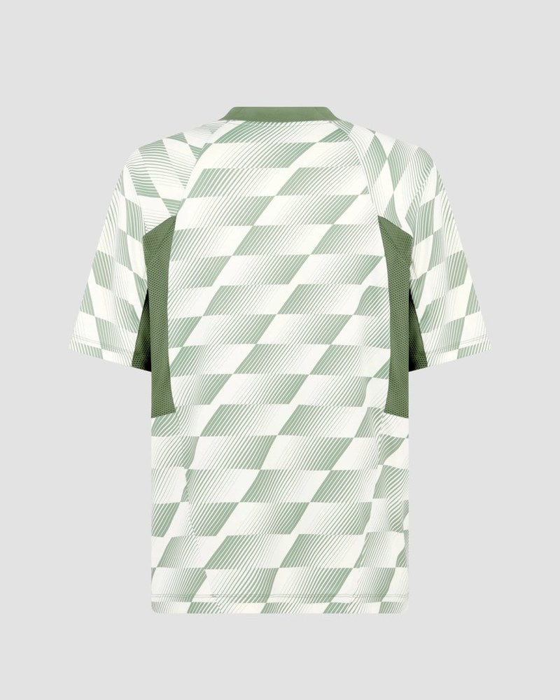Reebok x Manors mock neck polo in legacy green