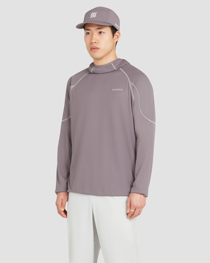 Manors Outsider Polartec hoodie in shark grey