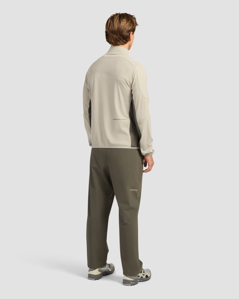Manors quarter zip tech mid-layer in dune