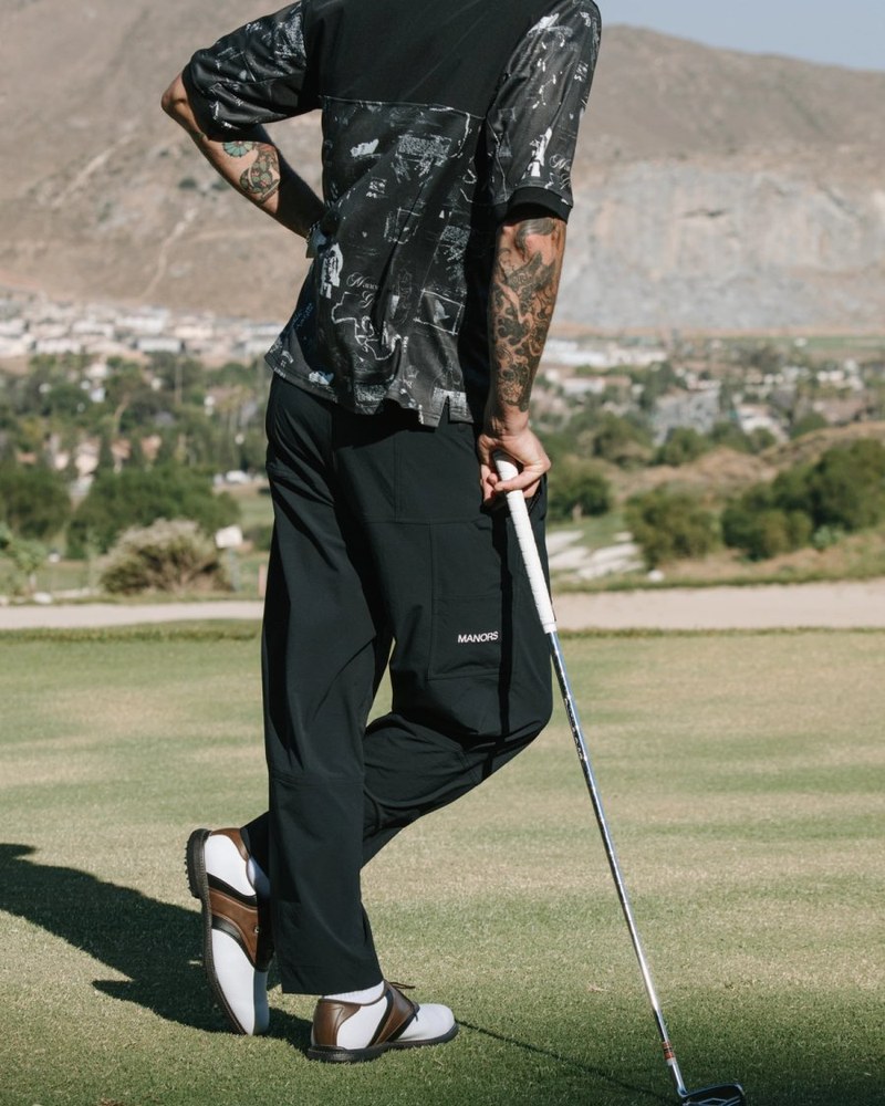 Manors recycled Greenskeeper trouser in black