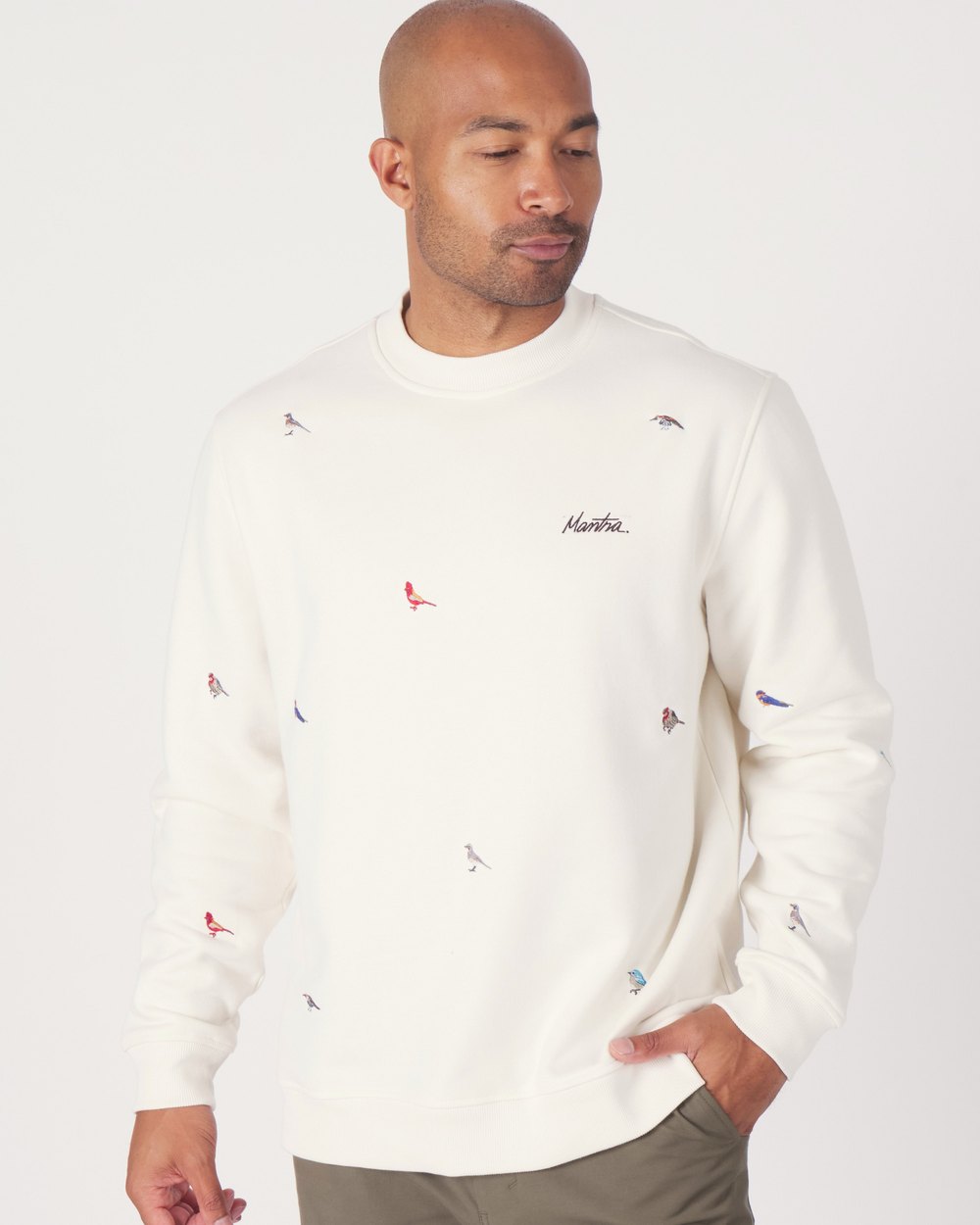 Mantra Legacy Crewneck Pullover, Birdie Embroidery · view 1 of 5