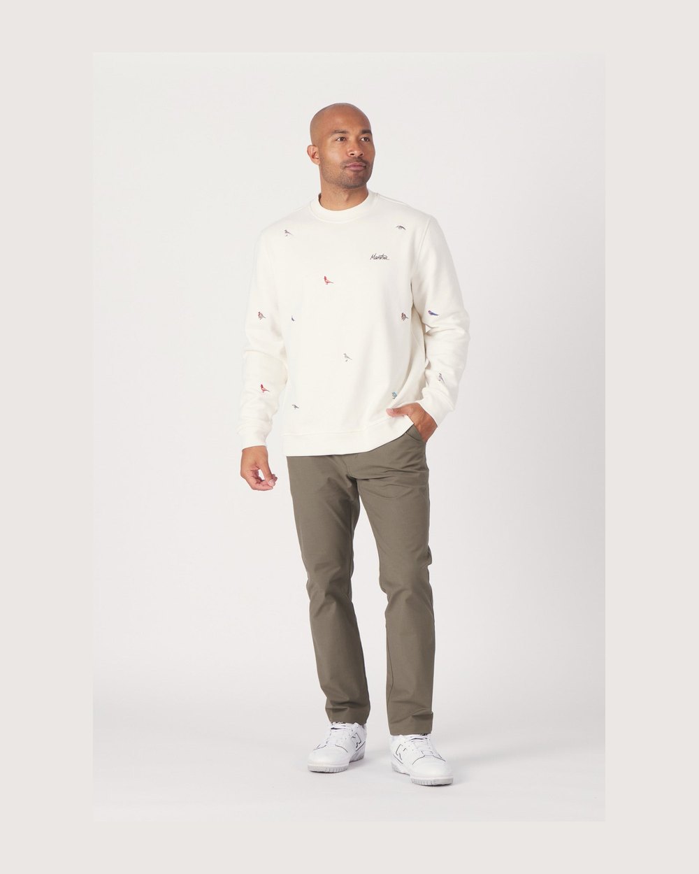 Mantra Legacy Crewneck Pullover, Birdie Embroidery · view 2 of 5