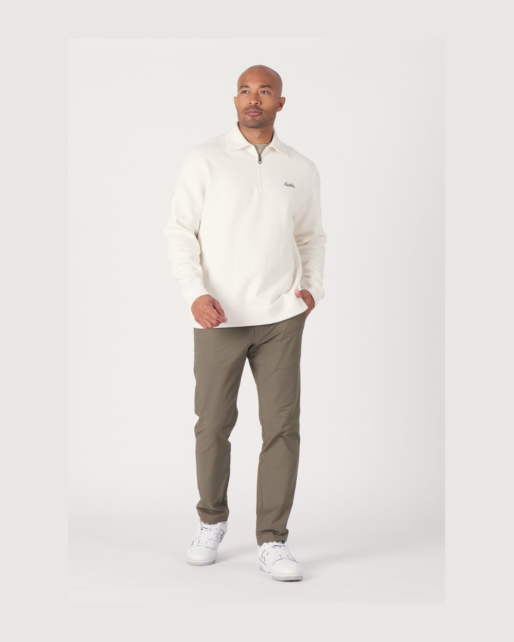 Mantra Legacy Quarter Zip, Sea Salt · view 2 of 4