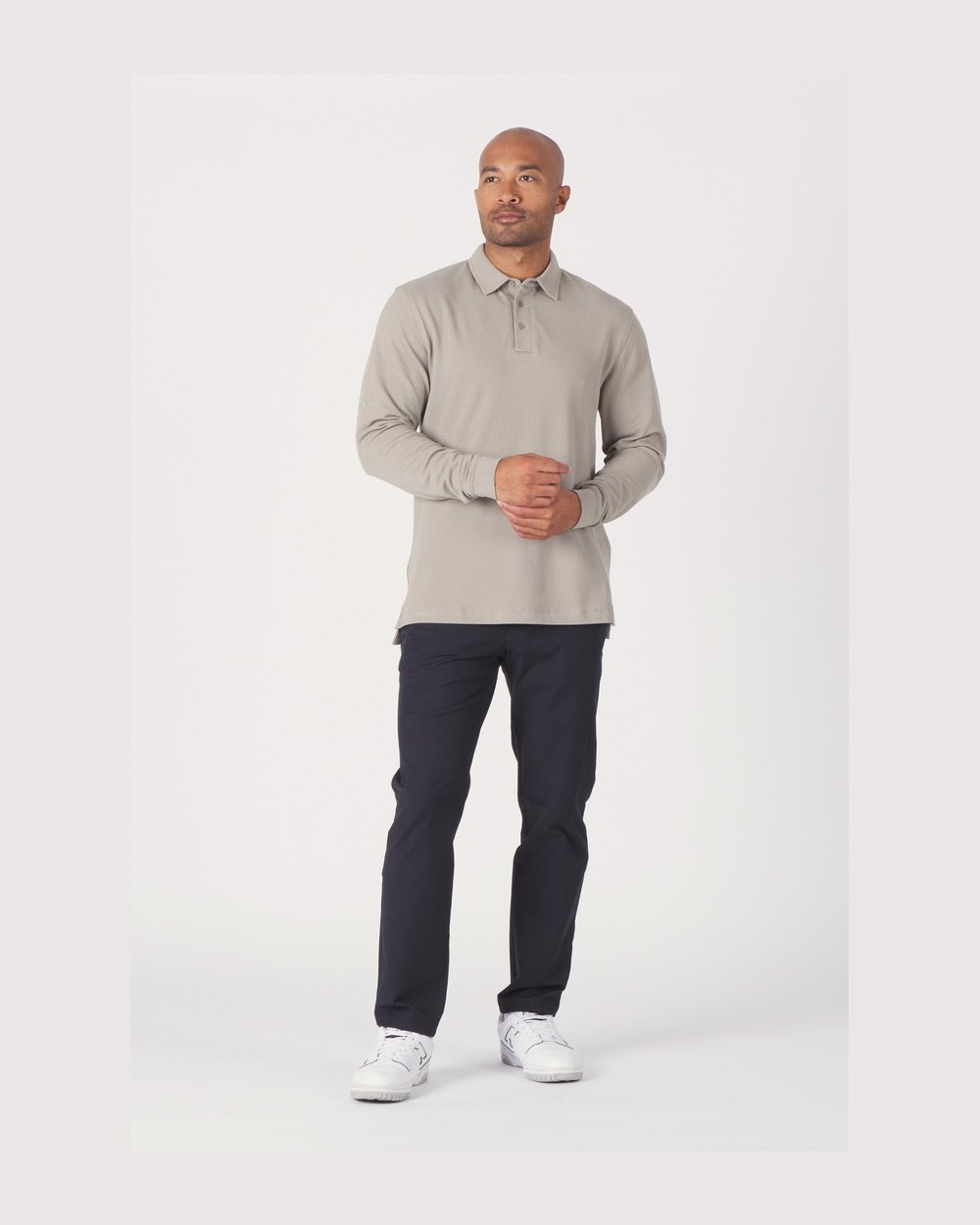 Mantra Pique Polo L/S, Clay · view 2 of 4