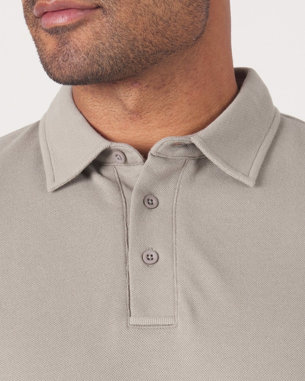 Mantra Pique Polo L/S, Clay · view 3 of 4