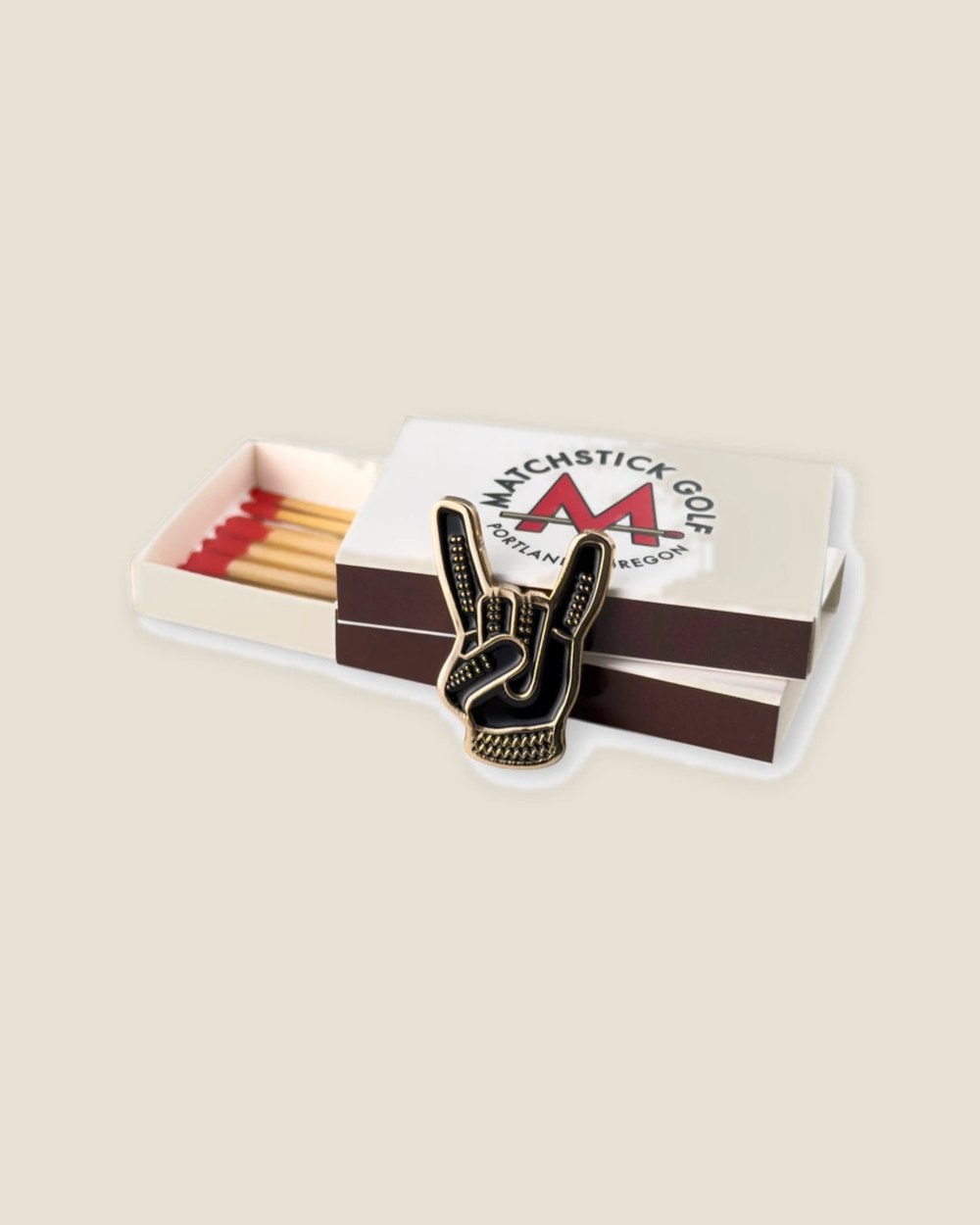 Matchstick Golf Devil Horns, Black & Gold · view 4 of 4