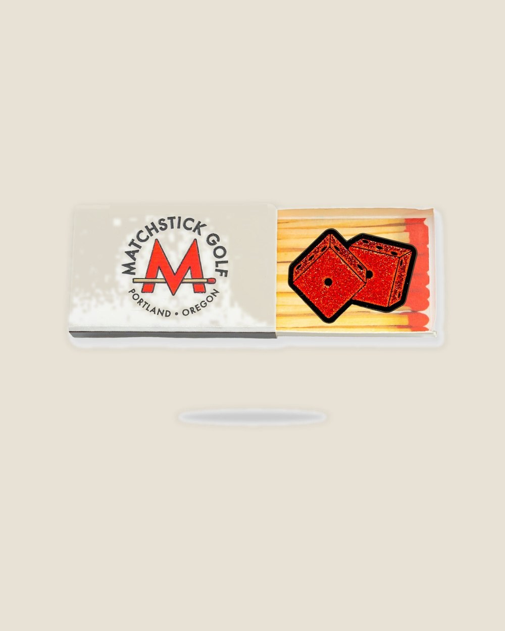 Matchstick Golf Red Dice · view 3 of 3