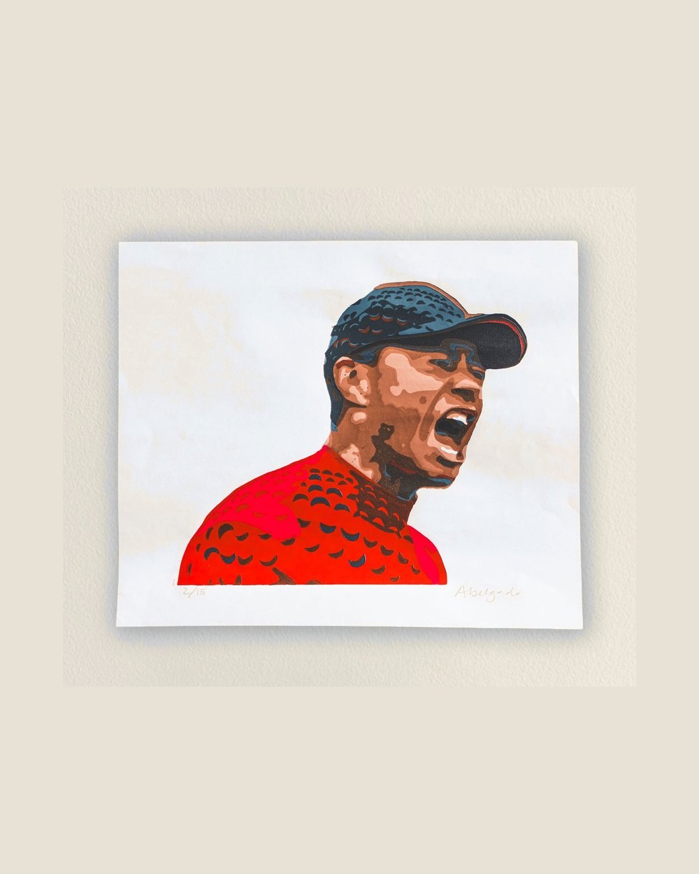 Matchstick Golf Tiger Roar Relief Print · view 1 of 3