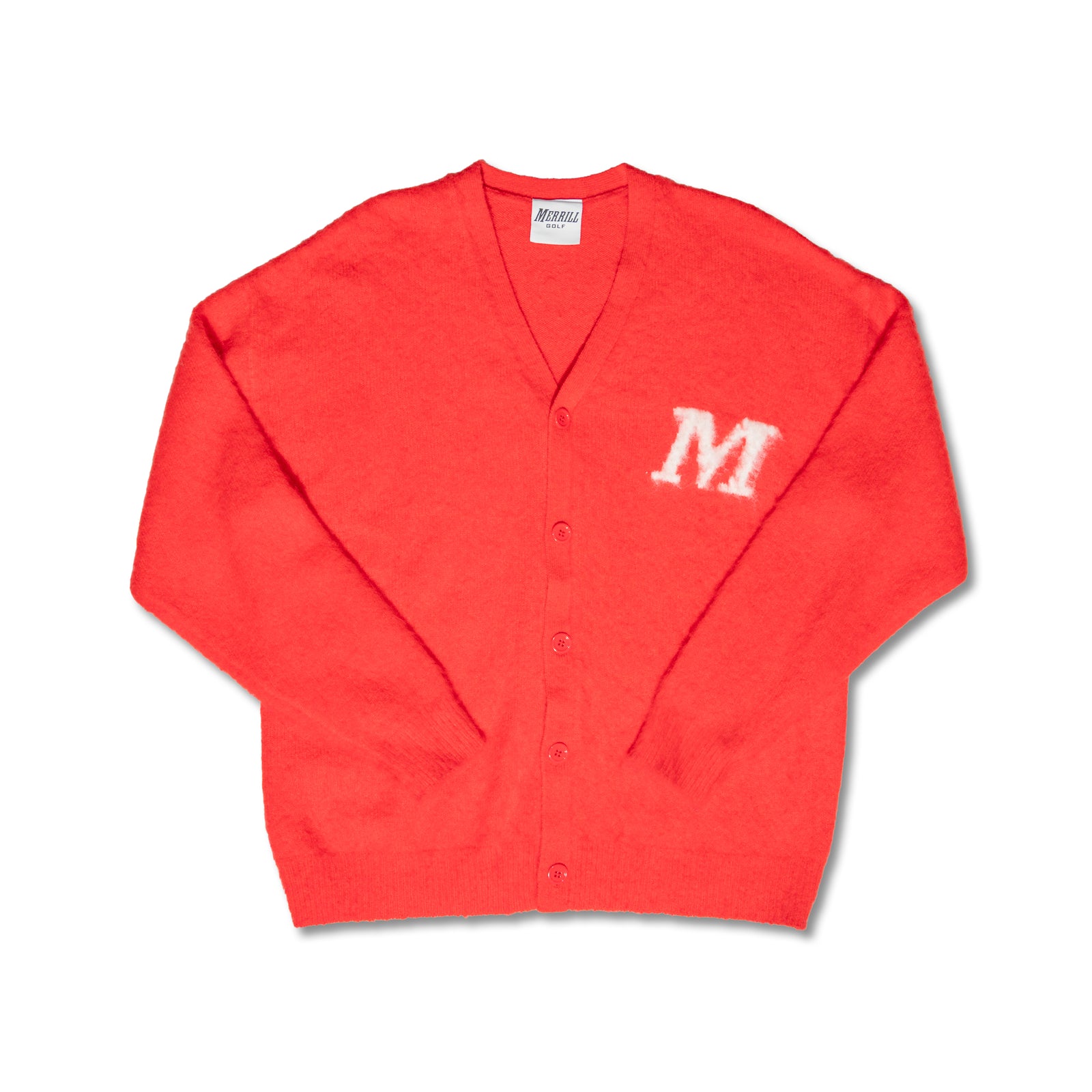 Merrill Golf &mdash; Palmer Cardigan · Fire Red