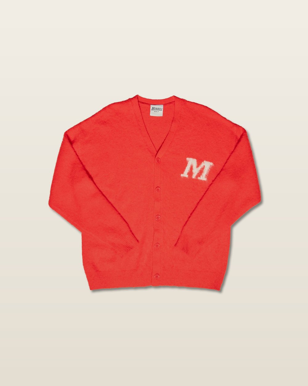 Merrill Golf — Palmer Cardigan · Fire Red · view 1 of 4