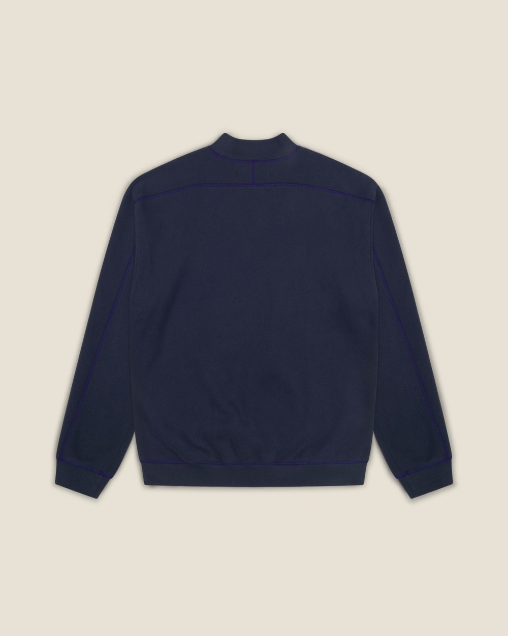 Metalwood Studio Contrast Stitch Mock Neck Sweatshirt · view 3 of 7
