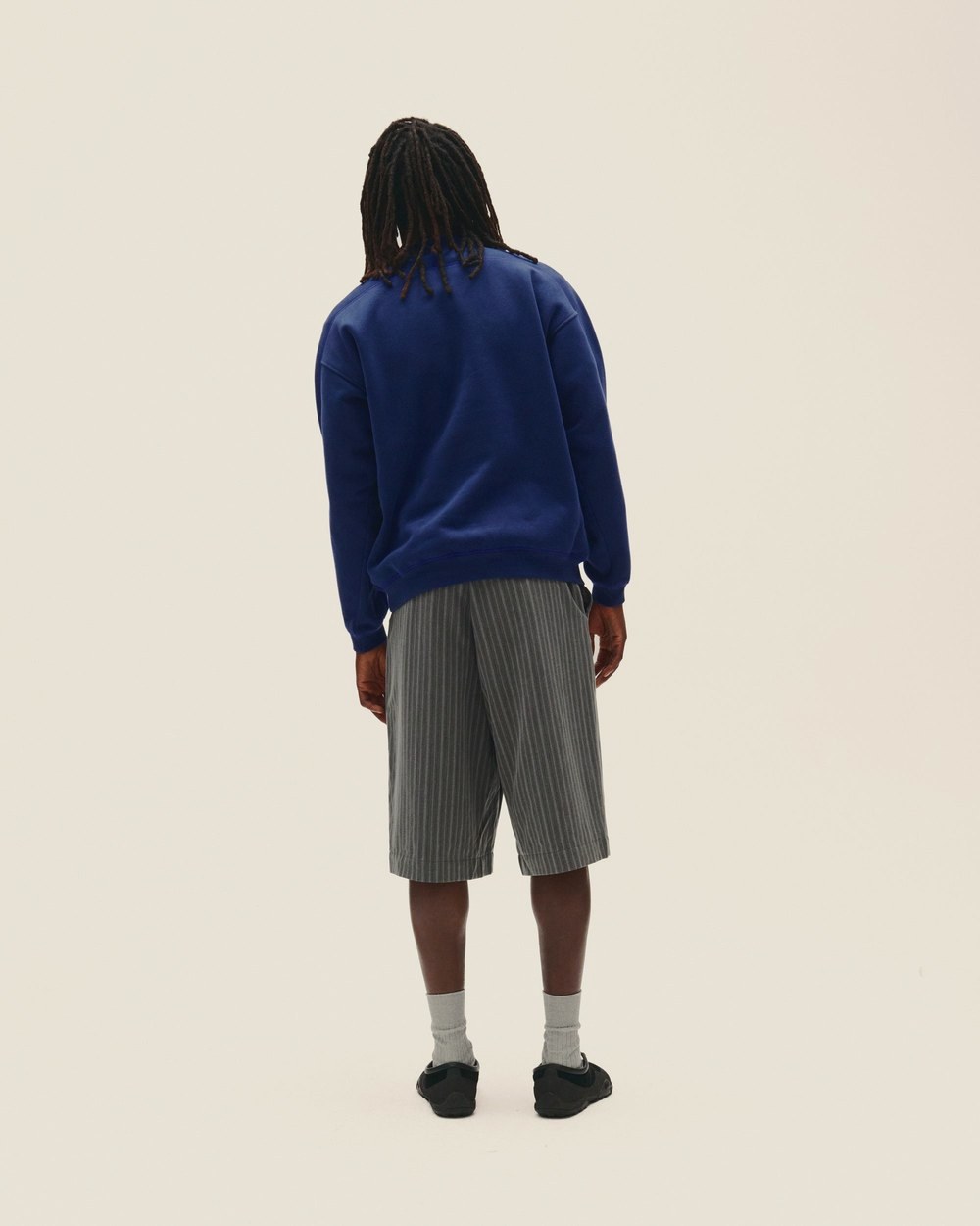 Metalwood Studio Contrast Stitch Mock Neck Sweatshirt · view 4 of 7