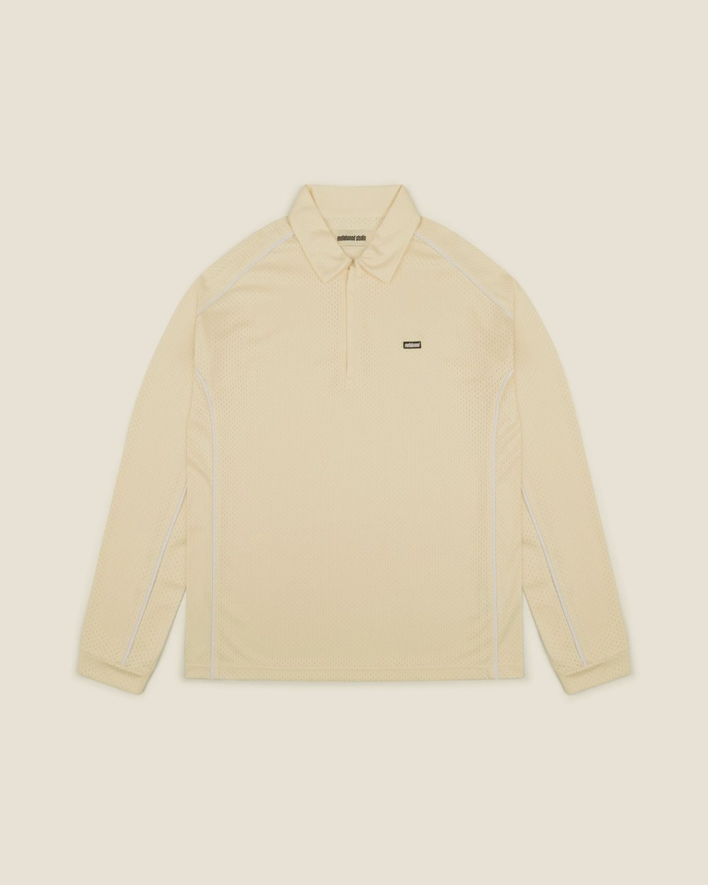 Metalwood Studio Piped Longsleeve Quarter Zip Polo · view 1 of 8